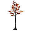 6' LED Lighted Autumn Harvest Maple Leaf Tree - Warm White Lights Image 1