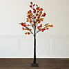 6' LED Lighted Autumn Harvest Maple Leaf Tree - Warm White Lights Image 1