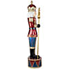 6' LED Lighted Metallic Jeweled Commercial Grade Fiberglass Christmas Nutcracker Image 2