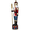 6' LED Lighted Metallic Jeweled Commercial Grade Fiberglass Christmas Nutcracker Image 3