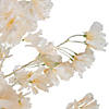 6' LED Lighted White Floral Artificial Tree - Warm White Lights Image 4