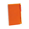 6" Orange Spiral Paper Notebooks with Black Ink Pens - 12 Pc. Image 1