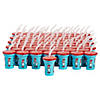 6 oz. Bulk 60 Ct. Dr. Seuss&#8482; The Cat in the Hat&#8482; Mini Reusable Plastic Cups with Lids & Straws Image 1