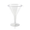 6 oz. Clear Plastic Martini Glasses (192 Glasses) Image 1