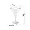 6 oz. Clear Plastic Martini Glasses (192 Glasses) Image 2