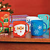 6 oz. Winter Snowflakes White & Blue BPA-Free Plastic Mugs - 12 Ct. Image 1