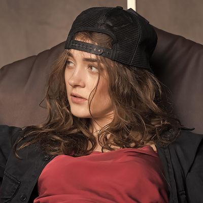 6-Pack Trucker Hat Adjustable Cap (Black) Image 2