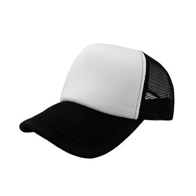 6-Pack Trucker Hat Adjustable Cap (White &amp; Black) Image 1