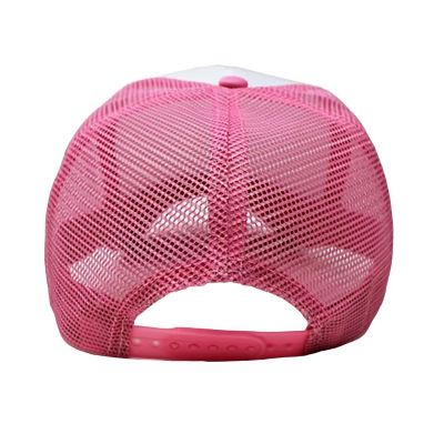6-Pack Trucker Hat Adjustable Cap (White &amp; Pink) Image 1