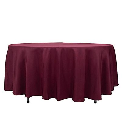 6 pcs 108" Round Premium Polyester Tablecloths Wedding Party Table Linens  Image 1