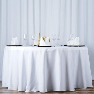 6 pcs 108" Round Premium Polyester Tablecloths Wedding Party Table Linens  Image 2