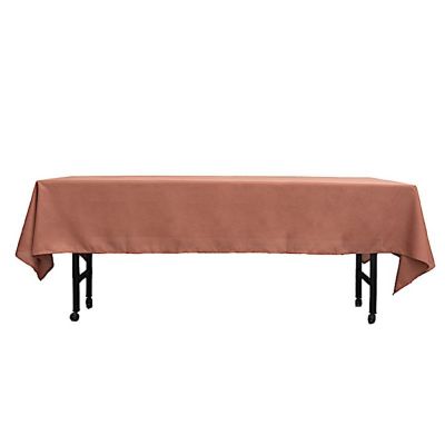 6 pcs 60x102" Polyester Rectangular Tablecloths Party Wedding Table Linens  Image 1