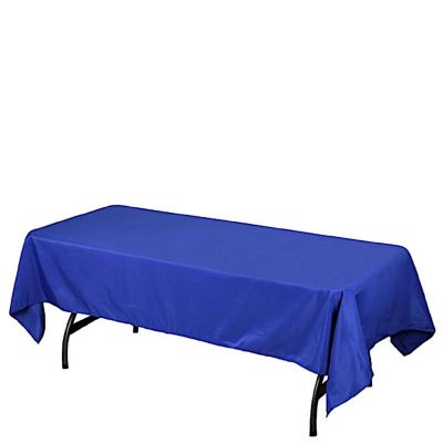 6 pcs 60x102" Polyester Rectangular Tablecloths Party Wedding Table Linens  Image 1