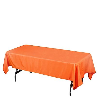 6 pcs 60x102" Polyester Rectangular Tablecloths Party Wedding Table Linens  Image 1
