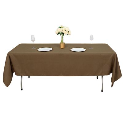 6 pcs 60x102" Polyester Rectangular Tablecloths Party Wedding Table Linens  Image 2
