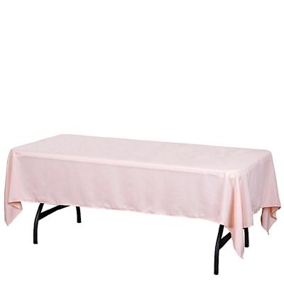 6 pcs 60x102" Polyester Rectangular Tablecloths Party Wedding Table Linens  Image 1