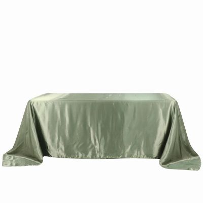6 pcs 90x132" SATIN Rectangular TABLECLOTHS Wedding Party Catering Decorations Image 1