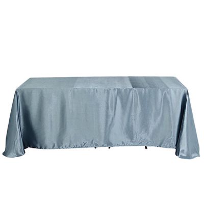 6 pcs 90x132" SATIN Rectangular TABLECLOTHS Wedding Party Catering Decorations Image 1