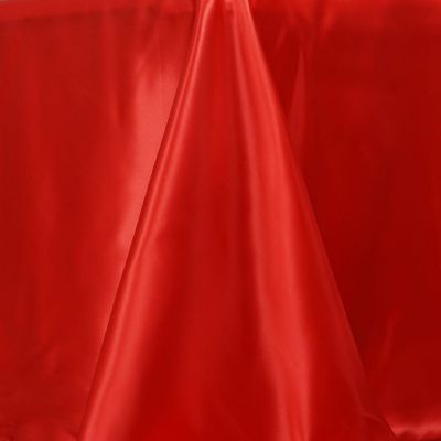 6 Pcs 90X156" Satin Rectangular Tablecloths Wedding Catering Dining Decorations Image 1
