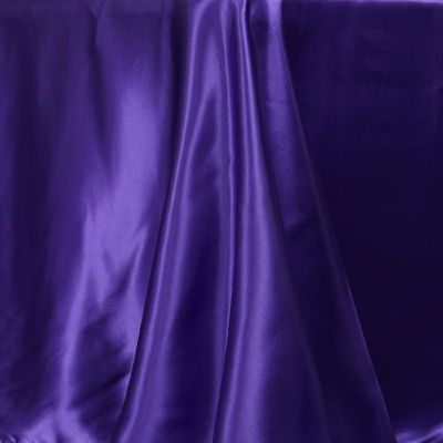 6 Pcs 90X156" Satin Rectangular Tablecloths Wedding Catering Dining Decorations Image 1