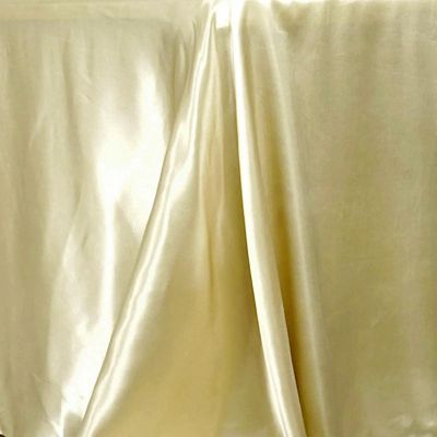 6 Pcs 90X156" Satin Rectangular Tablecloths Wedding Catering Dining Decorations Image 1
