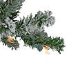6' Pre-Lit Flocked Alpine Artificial Christmas Tree  Clear Lights Image 1