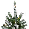 6' Pre-Lit Flocked Alpine Artificial Christmas Tree  Clear Lights Image 2