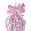 6' Pre-Lit White and Pink Pre-Decorated Pop-Up Artificial Christmas Tree Image 2