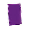 6" Purple Spiral Paper Notebooks with Black Ink Pens - 12 Pc. Image 1