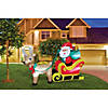 6' Santa On Sleigh Inflatable Outdoor Yard Decoration Image 1