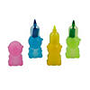 6" Stackable Multi-Colored Bears Highlighters - 12 Pc. Image 1