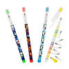 6" Stackable Point Multicolor Plastic Winter Pencils - 24 Pc. Image 1