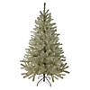 6' Unlit Medium Platinum Tinsel Artificial Christmas Tree Image 1