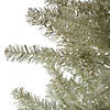 6' Unlit Medium Platinum Tinsel Artificial Christmas Tree Image 1