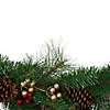 6' x 12" Bows and Berries Artificial Christmas Garland - Unlit Image 2