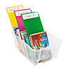 6" x 14" Assorted Bright Colors Plastic Library Dividers - 12 Pc. Image 2