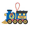 6" x 3 1/4" Christmas Express Train Ornament Craft Kit - Makes 12 Image 1