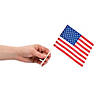 6" x 4" Bulk 72 Pc. Small Plastic American Flags on Plastic Sticks Image 1