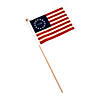 6" x 4" Patriotic 1776 Small American Flags - 12 Pc. Image 1