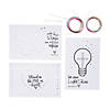 6&quot; x 4&quot; Religious Message Mini Satin String Art Craft Kit - Makes 12 Image 1