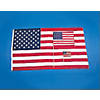 6" x 4" Small Cloth American Flags on Wooden Sticks - 12 Pc. Image 1
