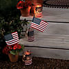 6" x 4" Small Cloth American Flags on Wooden Sticks - 12 Pc. Image 2