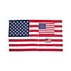 6" x 4" Small Cloth American Flags on Wooden Sticks - 12 Pc. Image 3