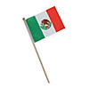 6" x 4" Small Mexican Flags - 12 Pc. Image 1