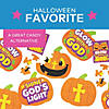 6" x 5 3/4" 20-Pc. Mini Christian Pumpkin Cardboard Jigsaw Puzzles - 12 Boxes Image 1