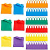 6" x 6" Bulk 72 Pc. Mini Bright Color Nonwoven Tote Bags Image 1
