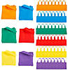 6&quot; x 6&quot; Bulk 72 Pc. Mini Bright Color Nonwoven Tote Bags Image 1