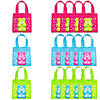 6" x 6" Mini Candy Critters Gummy Teddy Bear Nonwoven Tote Bags - 12 Pc. Image 1