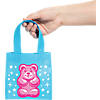 6" x 6" Mini Candy Critters Gummy Teddy Bear Nonwoven Tote Bags - 12 Pc. Image 2