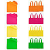 6" x 6" Mini Nonwoven Neon Tote Bags - 12 Pc. Image 1